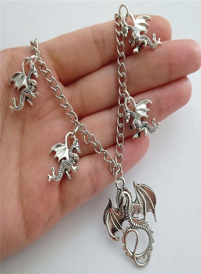 AETYWYEIN Dragon Pendant Pant Chain, Western Mythology Cool Charm Jeans Accessories, Hip Hop Layered Belt Chains, Quirky Jewelry for DIY Bags, Pocket Chain - Image 4